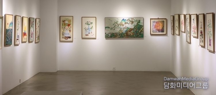 Folk paintings displayed