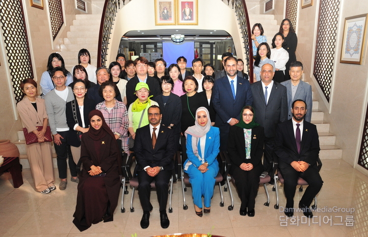 Participants in a promotional forum for Korean travel and tourism companies take a group photo in Seoul on May 23, 2025.