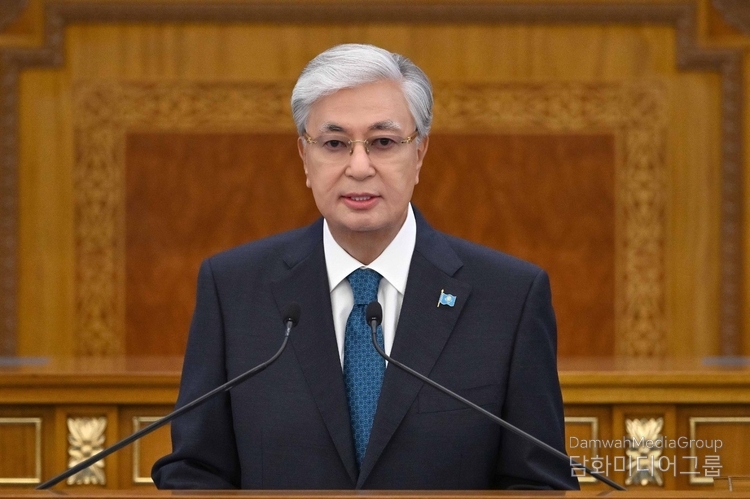 President Tokayev delivers his State-of-the-Nation Address on September 8, 2025.