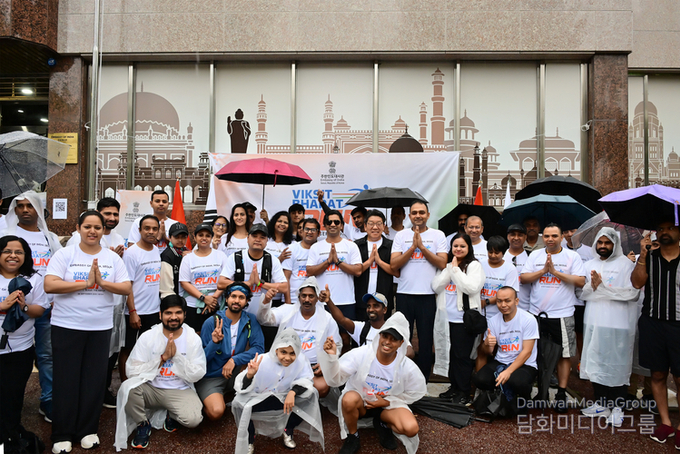 The Embassy of India in Seoul organizes a mini-marathon event